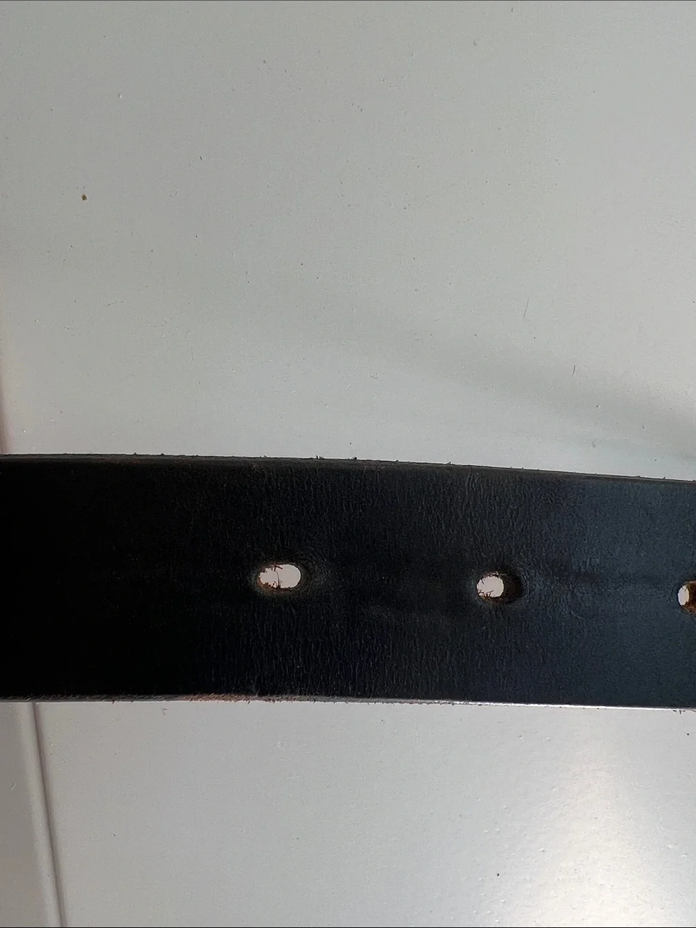 Johnston & Murphy Classic Black Leather Belt with Silver Buckle USA Made Size 36